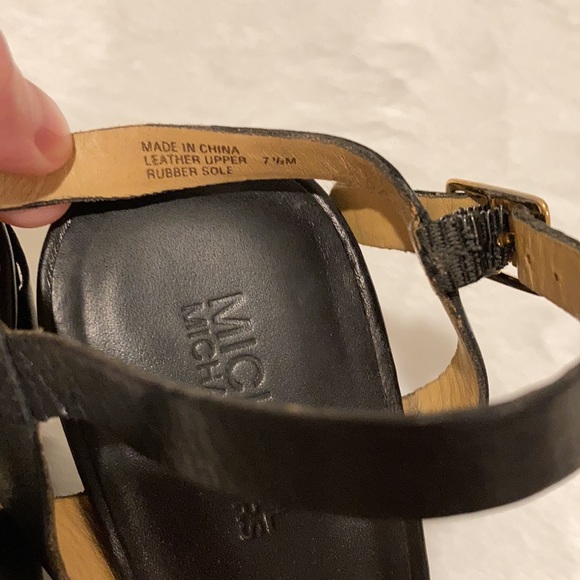 Michael by Michael Kors Black Wedge Heels, sz 7.5 - Picture 9 of 10